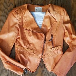 Jackets & Coats - Vegan leather moto jacket Jackets & Coats - Vegan leather moto jacket